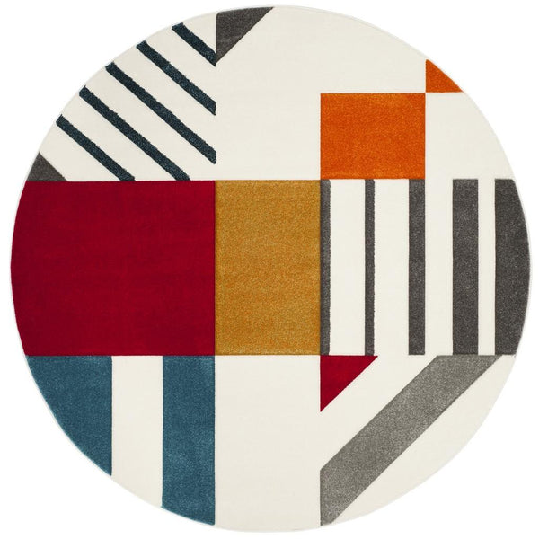 Safavieh Hollywood 709 Power Loomed Polypropylene Contemporary Rug HLW709B-8SQ