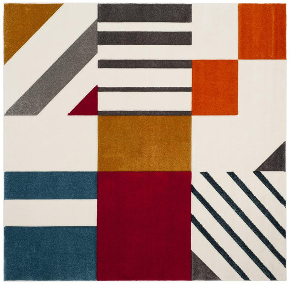 Safavieh Hollywood 709 Power Loomed Polypropylene Contemporary Rug HLW709B-8SQ