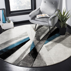 Safavieh Hollywood 710 Power Loomed Polypropylene Contemporary Rug HLW710D-4SQ