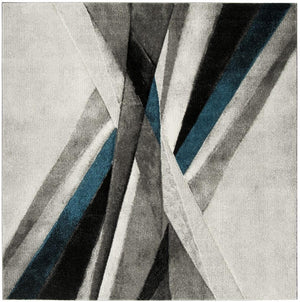 Safavieh Hollywood 710 Power Loomed Polypropylene Contemporary Rug HLW710D-4SQ