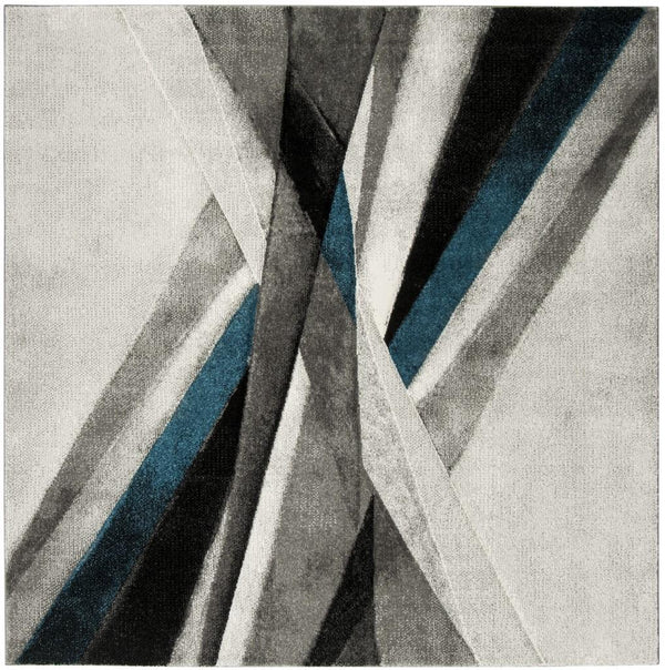 Safavieh Hollywood 710 Power Loomed Polypropylene Contemporary Rug HLW710D-4SQ