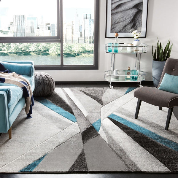Safavieh Hollywood 710 Power Loomed 100% Polypropylene Contemporary Rug HLW710D-9SQ
