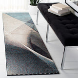 Hollywood 715 Contemporary Power Loomed 100% Polypropylene Rug Beige / Blue