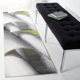 Hollywood 716 Contemporary Power Loomed 100% Polypropylene Rug Grey / Green