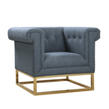 Palmira Blue Club Chair