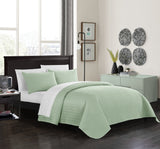 Weaverland Green Queen 3pc Quilt Set