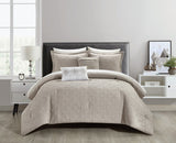 Artista Taupe Queen 9pc Comforter Set