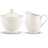 French Perle White™ Sugar And Creamer - Set of 2