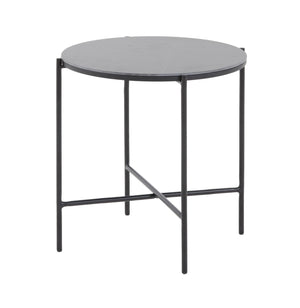 VIG Furniture Modrest Hobart - Modern Black Ceramic End Table VGDWJ5837-BLK-ET