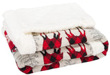 Safavieh Prancer Sherpa Throw in Red HOL2007A-5060