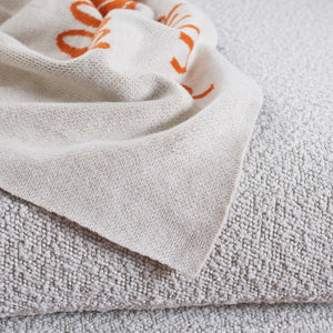 Pumpkin Throw Blanket - Cozy Seasonal Decor in Soft Orange Cotton for Modern Farmhouse Style