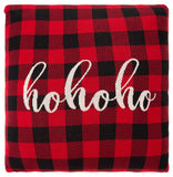 Ho Ho Ho Pillow in Red