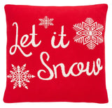 Safavieh Snowfall Pillow in Red HOL3004A-2020