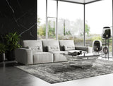 VIG Furniture Coronelli Collezioni Hollywood - Italian Grey Maya Cloud Leather Sectional Sofa VGCCHOLLYWOOD-4STR-GRY-SECT