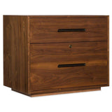 1650-10 Transitional Elon Lateral File In Rubberwood Solids And Flat Cut Walnut Veneer