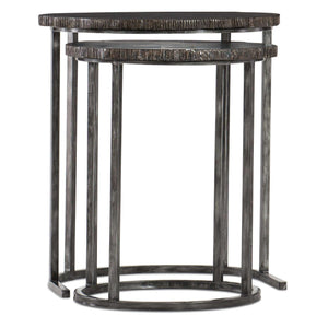 500-50 Casual Hardwood Solids And Metal Tube Nesting Tables