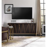 5518-55 Transitional Mango Solids And Metal Entertainment Console 64In