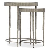 5594-50 Modern/Contemporary Iron And Mirror Accent Nesting Tables