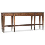 5660-85 Traditional/Formal Birch And Acacia Skinny Console Table