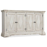 5662-85 Traditional/Formal Rubberwood Solids Four-Door Cabinet