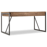 5681-10 Casual Writing Desk In Mango Wood And Ms Iron