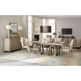 Affinity Transitional 78In Rectangle Pedestal Dining Table W/2-18In Leaves In Rubberwood Solids