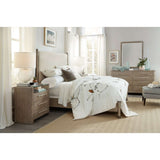 Affinity Transitional California King Upholstered Bed In Rubberwood Solids And Fabric