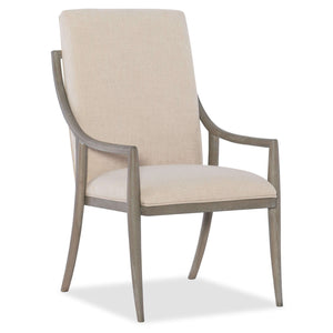 Affinity Transitional Host Chair In Rubberwood Solids And Fabric - Set of 2