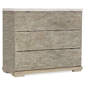 American Life-Amani Casual Poplar And Hardwood Solids With Pecan, Maple And Oak Veneers And Cedar Amani Three-Drawer Accent Chest