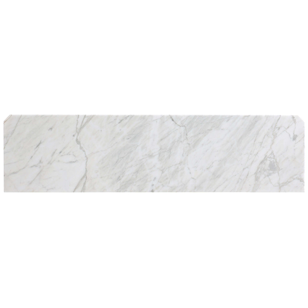 Arabella Elegant Four-Door Credenza with Marble Top, Adjustable Shelves & Luxurious Charcoal Finish