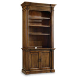 Archivist Traditional-Formal Bookcase In Rubberwood Solids And Pecky Pecan Veneers