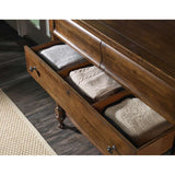 Archivist Traditional-Formal Bureau In Rubberwood Solids And Pecky Pecan Veneers With Felt