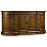 Archivist Traditional-Formal Sideboard In Rubberwood Solids And Pecky Pecan Veneers With Bluestone