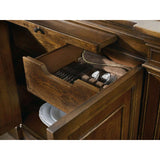 Archivist Traditional-Formal Sideboard In Rubberwood Solids And Pecky Pecan Veneers With Bluestone