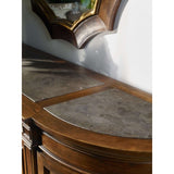 Archivist Traditional-Formal Sideboard In Rubberwood Solids And Pecky Pecan Veneers With Bluestone