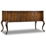 Archivist Traditional-Formal Writing Desk In Rubberwood Solids And Pecky Pecan Veneers