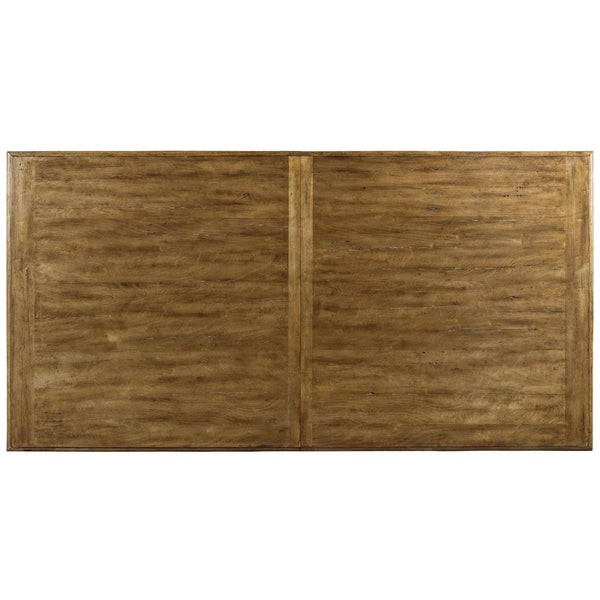 Archivist Trestle Table with Two Leaves – Elegant Solid Wood Design for Timeless Dining Experiences