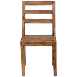 Porter Designs Urban Solid Sheesham Wood Contemporary Dining Chair Brown 07-117-02-1128-1