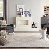 Nourison Venosa VSN01 Modern Handmade Tufted Indoor Area Rug Ivory/Grey 8'3" x 11'6" 99446787125