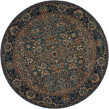 Nourison Nourison 2020 NR201 Persian Machine Made Loomed Indoor Area Rug Steel 7'5" x ROUND 99446363404