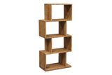 Urban Solid Sheesham Wood 4 Shelf Contemporary Bookcase