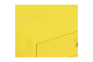Porter Designs Capri Solid Wood Modern Nightstand Yellow 04-108-04-6844