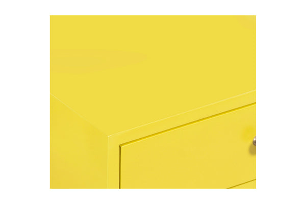 Porter Designs Capri Solid Wood Modern Nightstand Yellow 04-108-04-6844