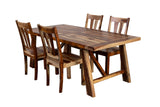 Porter Designs Kalispell Solid Sheesham Wood Natural Dining Table Natural 07-116-01-PDU116