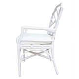 Kara Rattan Arm Chair White