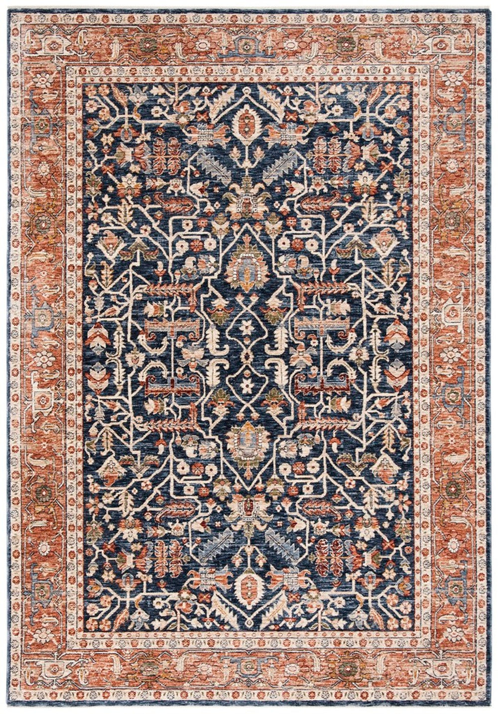 Safavieh Heirloom 703 Power Loomed Polyester Pile Traditional Rug HRL703N-3