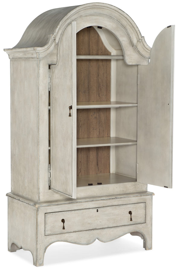 Hooker Furniture CiaoBella Casual Ciao Bella Wardrobe in Poplar and Hardwood Solids with Maple and Pine Veneers with Resin 5805-90013-94