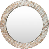 Hornbrook HRN-002 Global Inlaid Mother of Pearl, Manufactured Wood Mirror