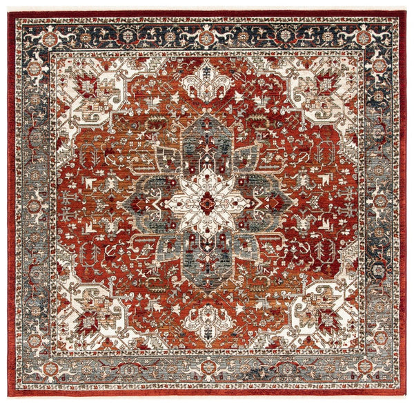 Herat 300 Herat 301 Traditional Power Loomed Polypropylene Pile Rug Red / Ivory