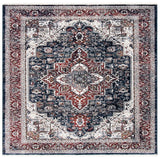 Herat 300 Herat 321 Traditional Power Loomed Polypropylene Pile Rug Navy / Red